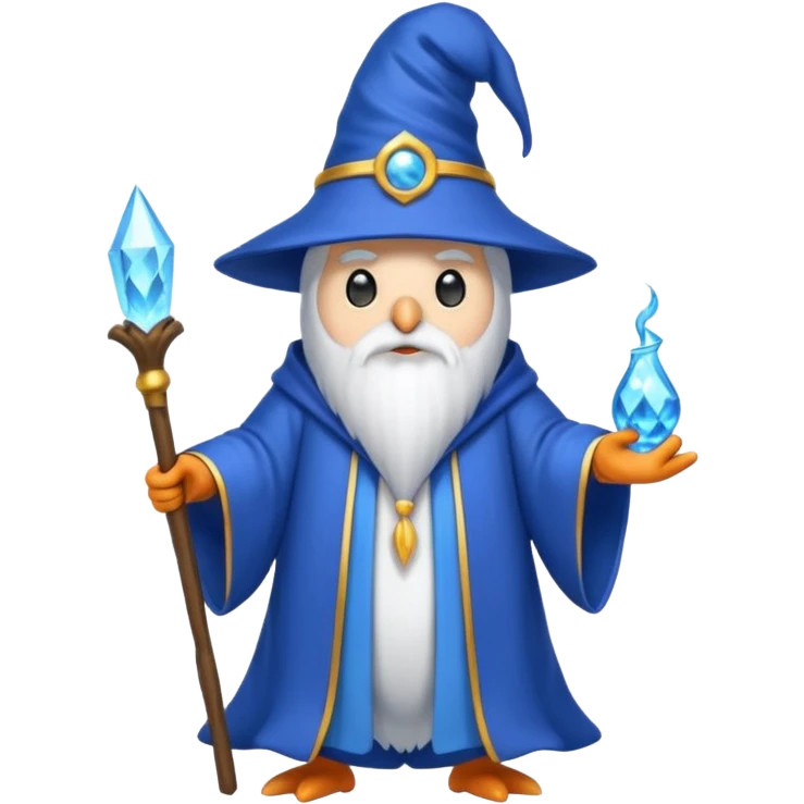 Penguin Wizard emoji