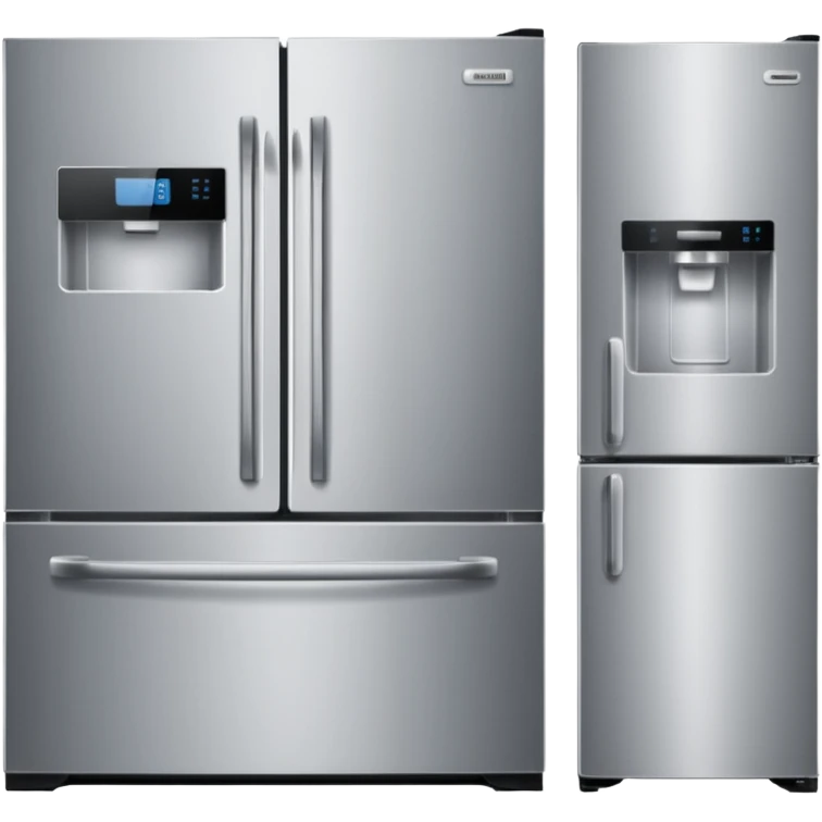 refrigerator, microwave, and dishwasher emoji