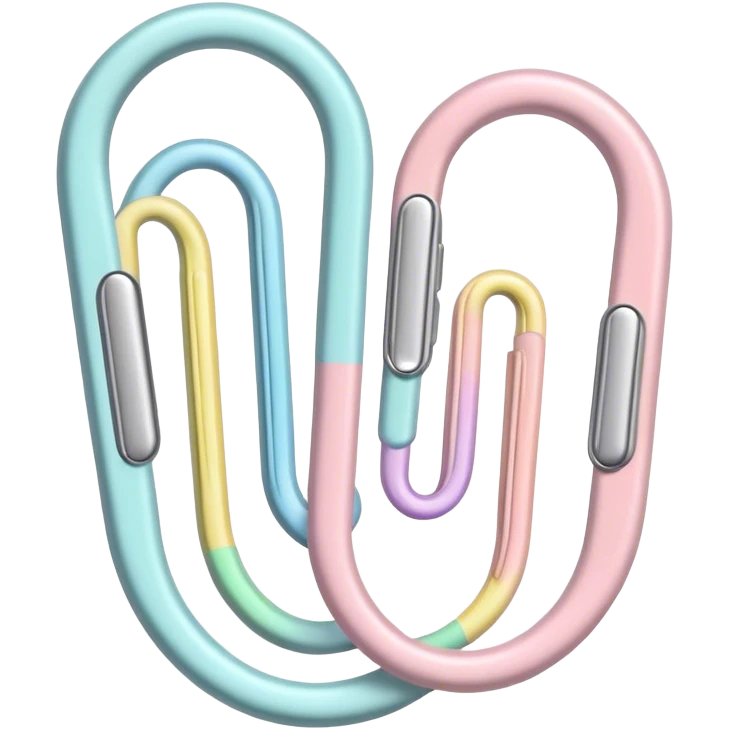 pastel paper clip emoji