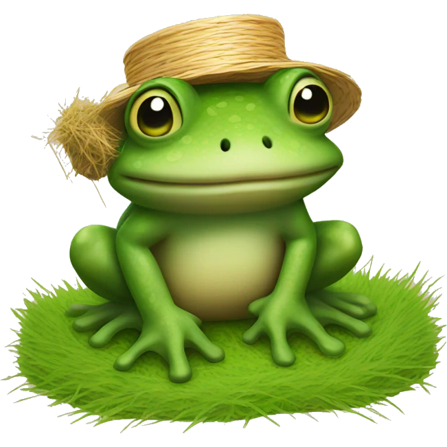 Ribbit with a small hay emoji