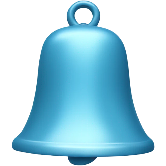 bell soft blue color  emoji