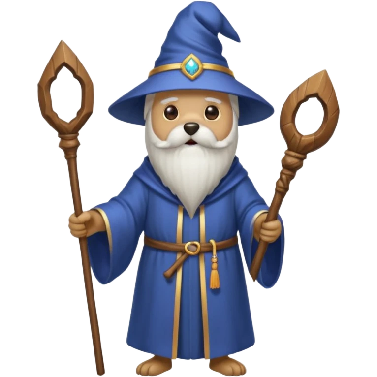 Dog wizard emoji