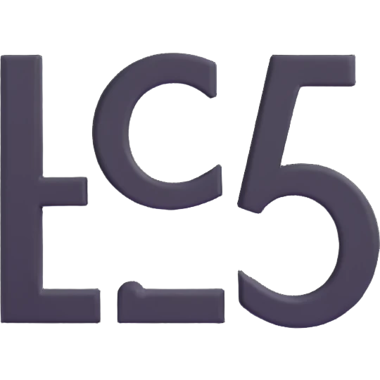 A bold  text “L 5” clearly written on it in black letters, centered emoji