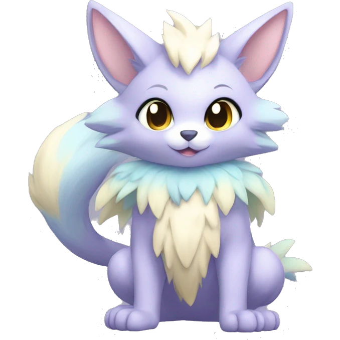 Anthro-Pastel-Fur-Sona-Chibi-Shiny-Fakémon full body emoji