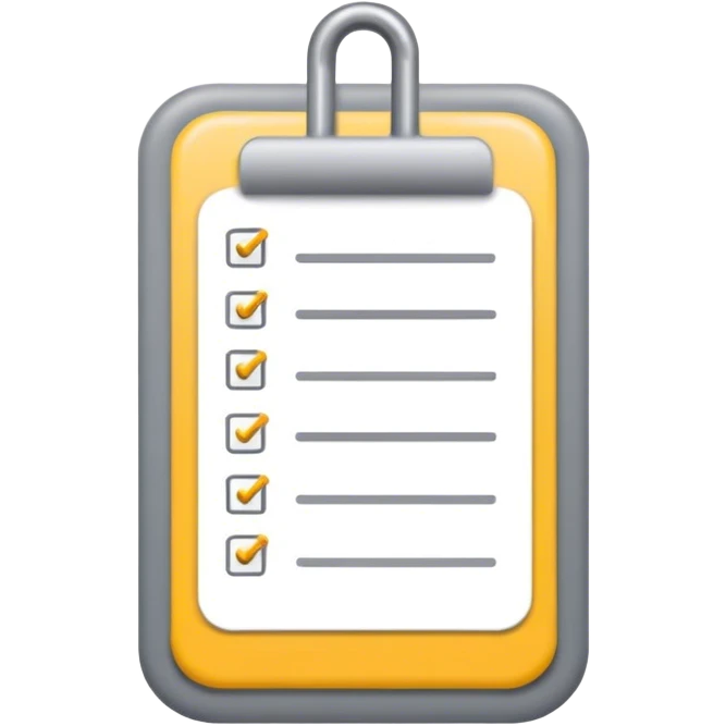 to do List hook in yellow and grey  emoji