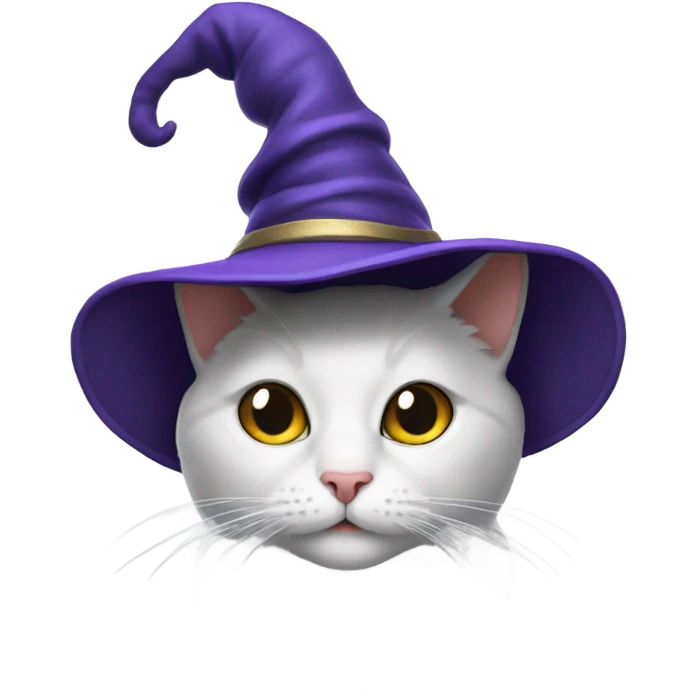 Cat in wizard hat emoji