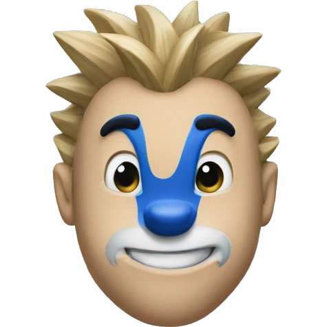 Sonic the hedgehog blue skin emoji