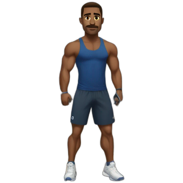 Ronny Coleman at the gym  emoji
