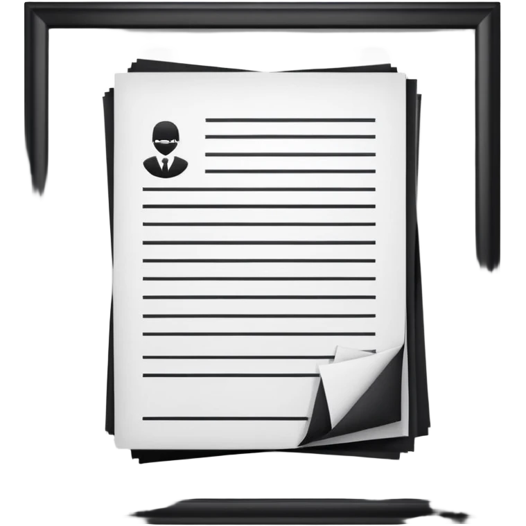 официальный документ закон лист бумаги рамочка печать  emoji