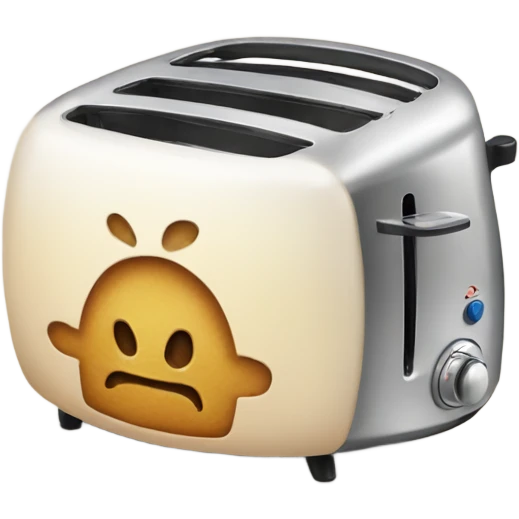 A sphere shaped toaster  emoji