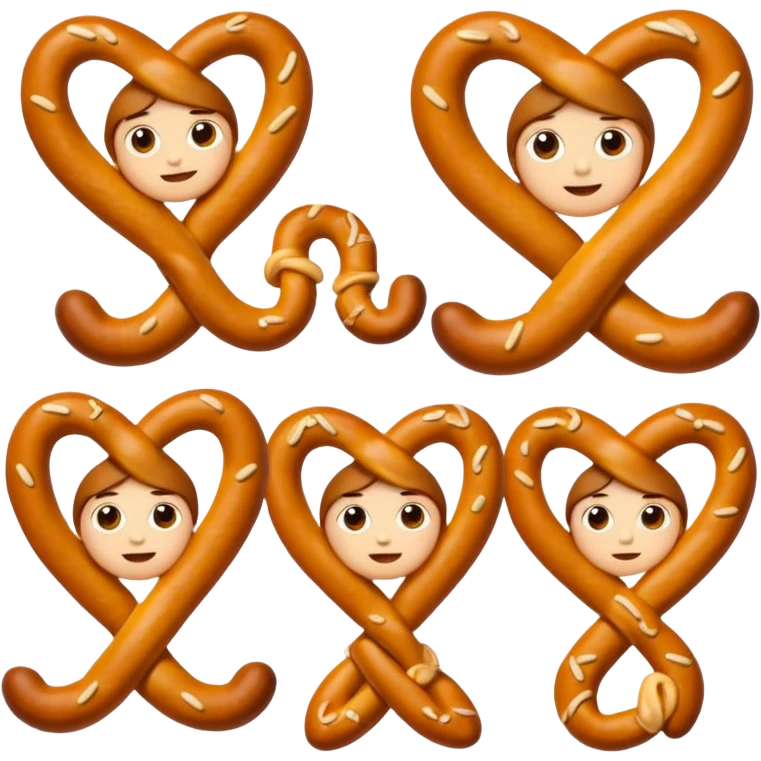 Little pretzel people  emoji
