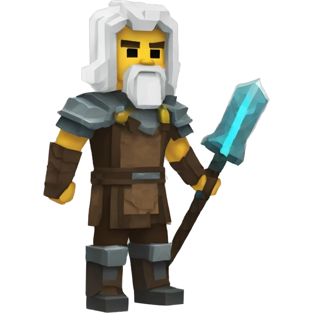 odin the god as minecraft character emoji