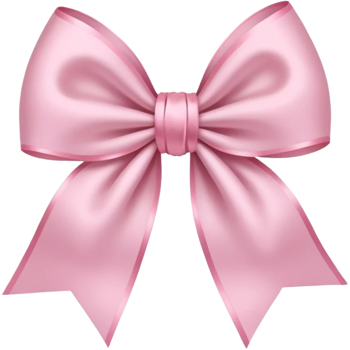 super pale pink bow as confeetti emoji