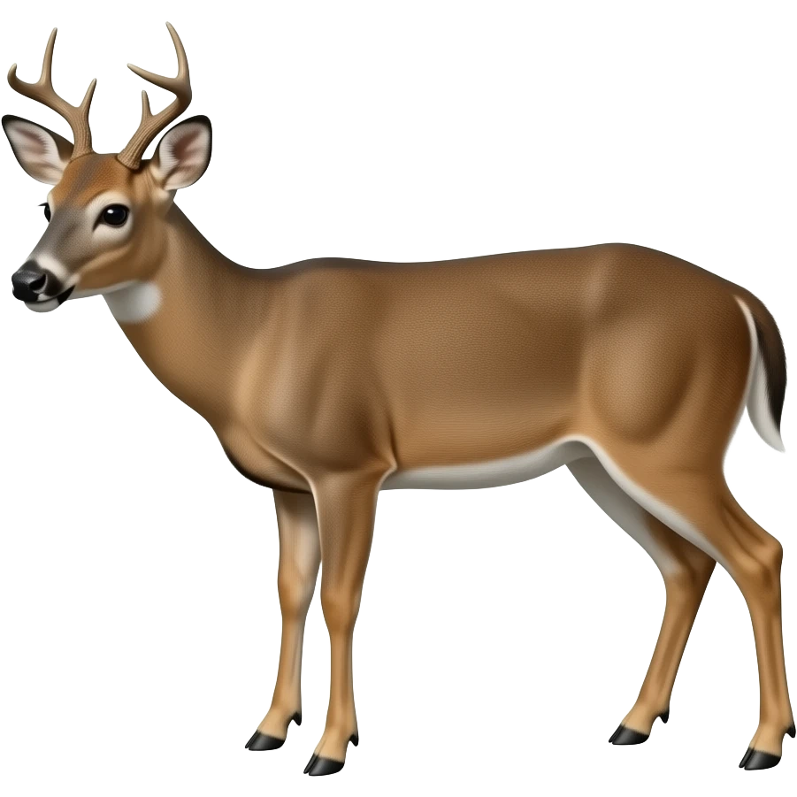 White tail buck taxadermy Looking downs saying "Really White" emoji