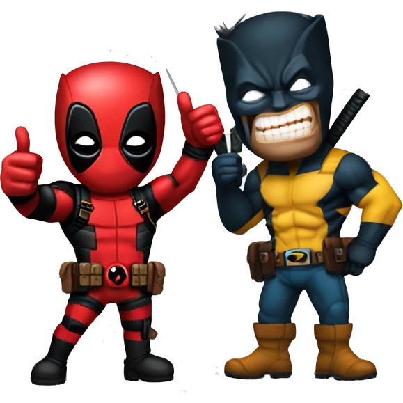 Deadpool and wolverine thumbs up emoji