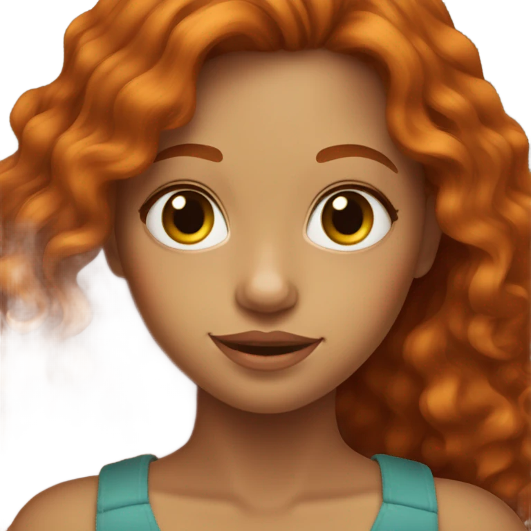 Ginger girl emoji
