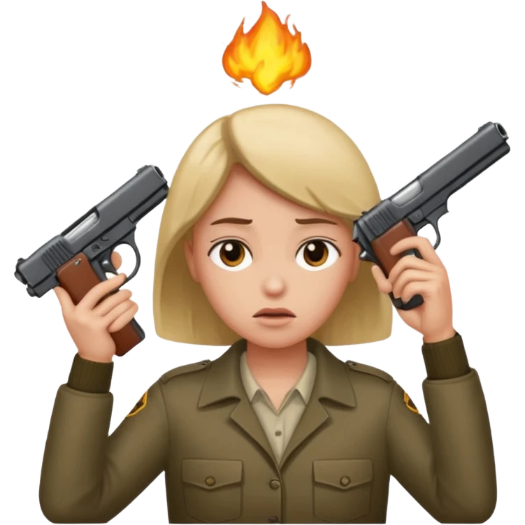 Gun to head emoji
