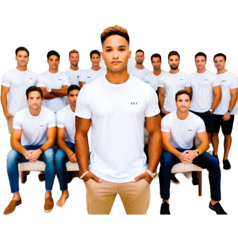 Hyper realistic Josh King 'JetSet' Madrid - Iman Gadzhi vs. Alex Hormozi vs. Sebastian Ghiorghiu vs. Andrew Tate. Vs Branden Condy vs Grant Cardone vs Tony Robins vs Luke Belmar vs Daniel G vs Graham Stephan vs Jason Fallen vs Russell Brunson emoji