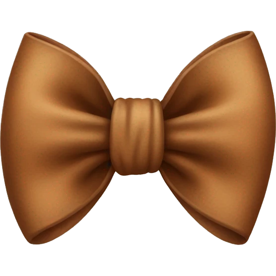 cute brown bow emoji