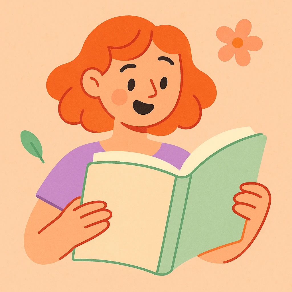 aesthetic book, open, gentle colors emoji