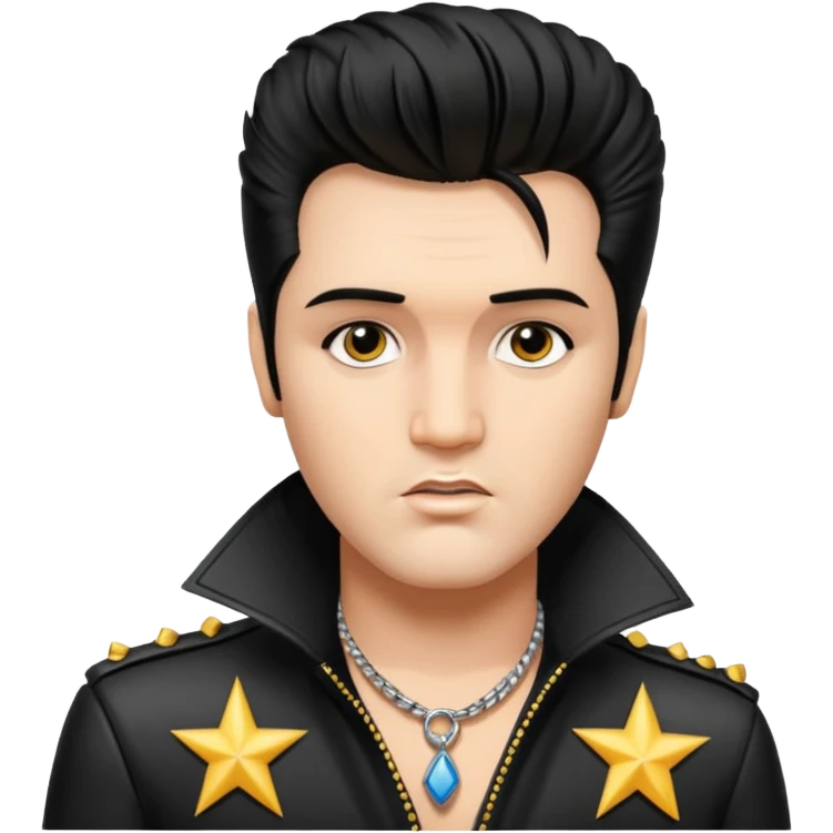элвис пресли с панк причёской emoji