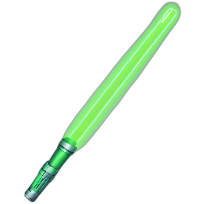 Green Neon Light sabre emoji