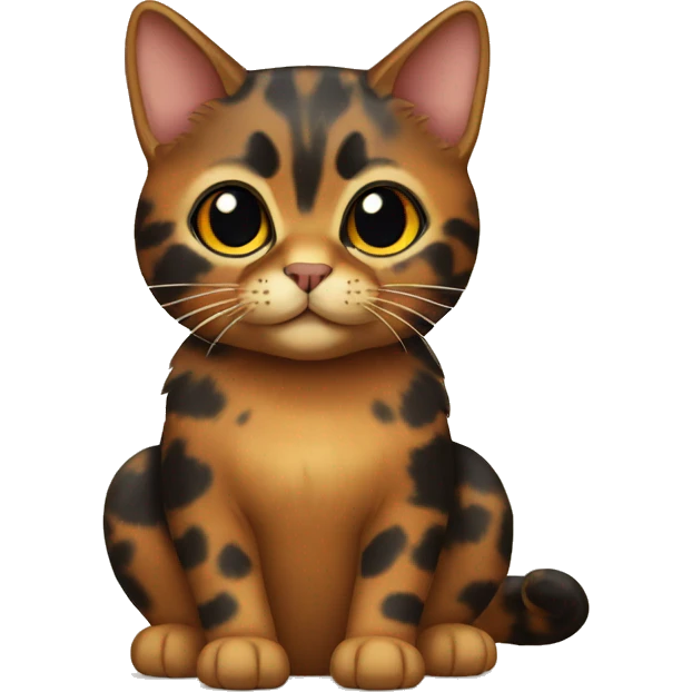 Tortoiseshell Cat Full Body emoji