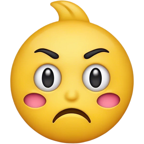 pouting annoyed yellow emoji emoji