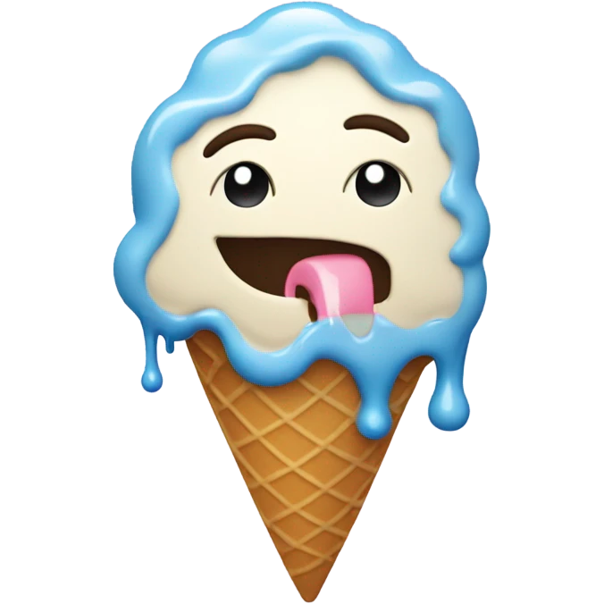 Me eating ice cream emoji