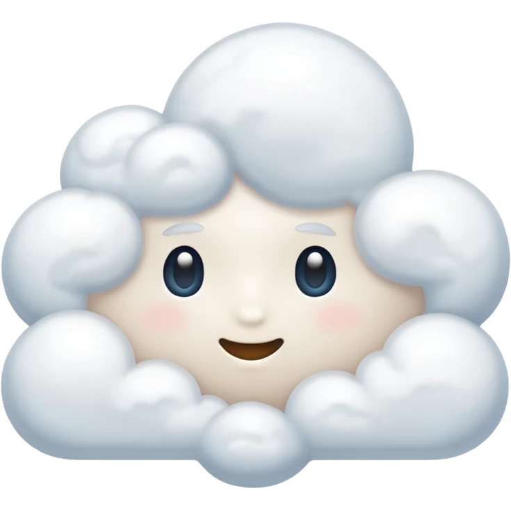 Белое облако  emoji