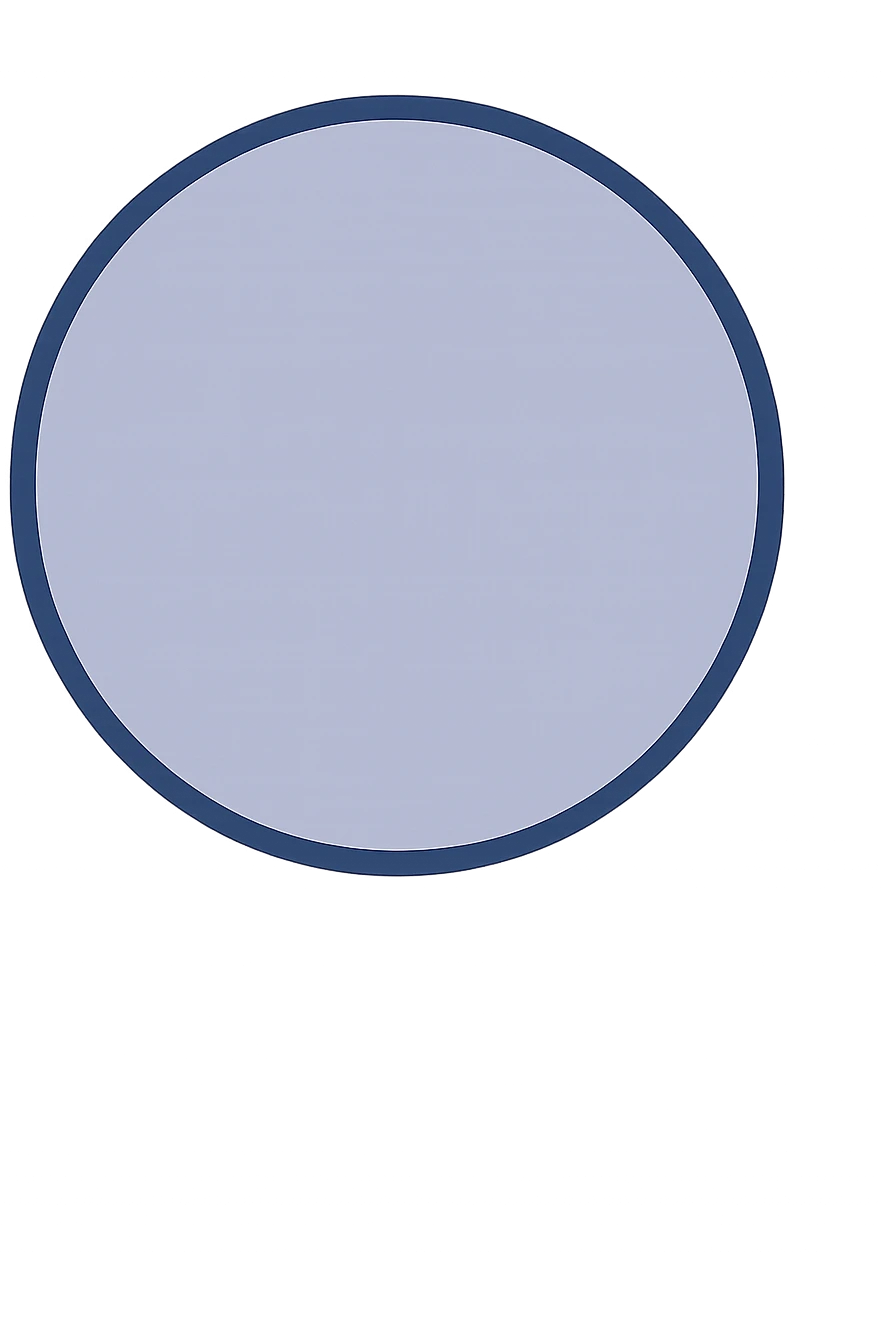 light blue circle, soft edges emoji