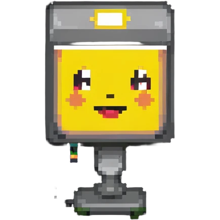 animated lamp with face emoji
