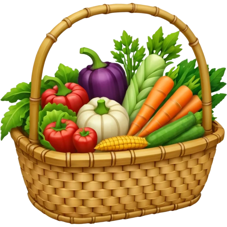  bamboo-basket vegetable emoji