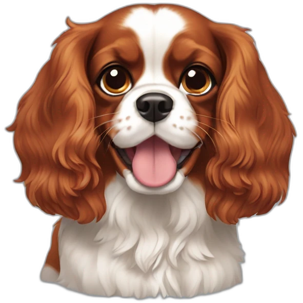 ruby cavalier king charles spaniel emoji