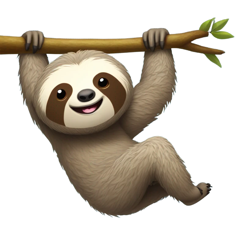 happy sloth emoji