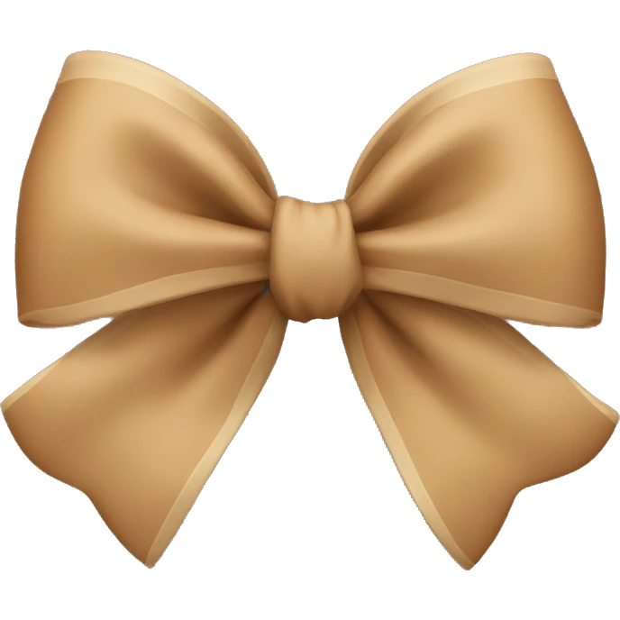 Light Brown bow  emoji