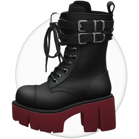 gothic platform boots emoji