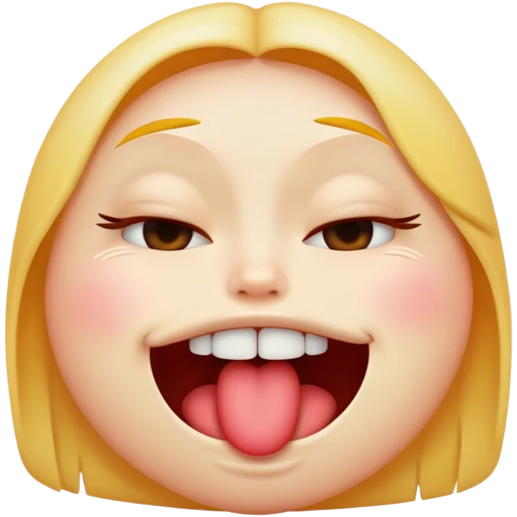 emoji biting its lip eyes closed emoji