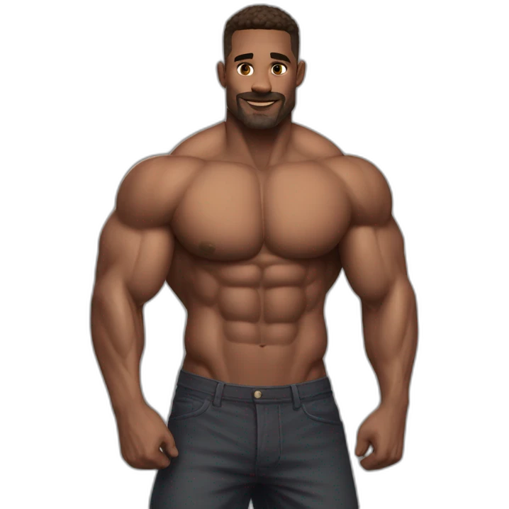 Muscle sexy daddy shirtless emoji