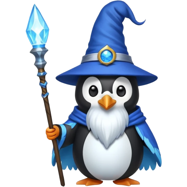 Penguin Wizard emoji