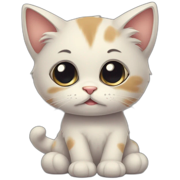 sad kitten with a sign in his paws that says "I'm sad because you didn't come to Huba Buba" emoji