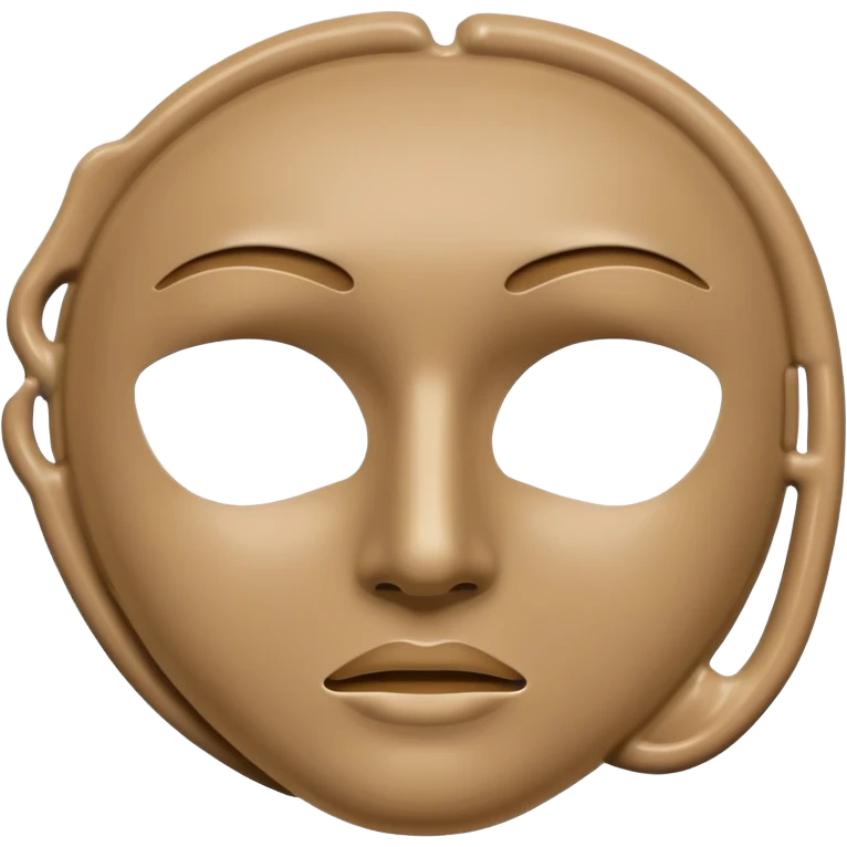 Face mask skincare clay mud emoji