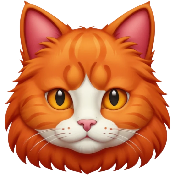 Red cat  emoji