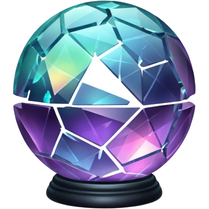 Make a shattered magic orb emoji