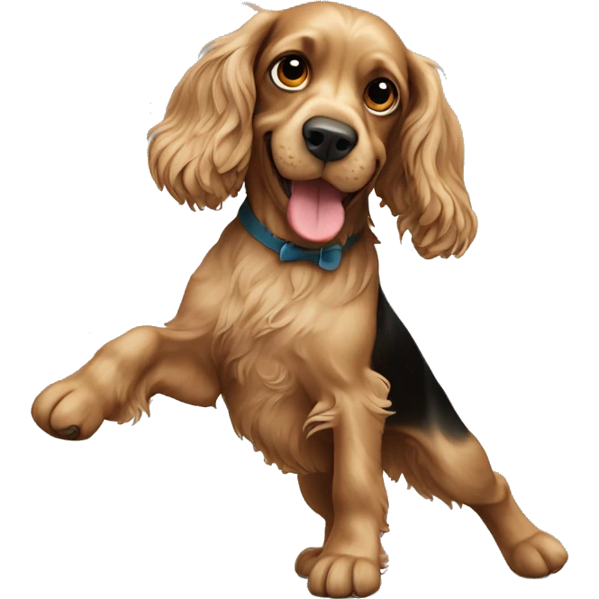 Cocker spaniel qui danse  emoji