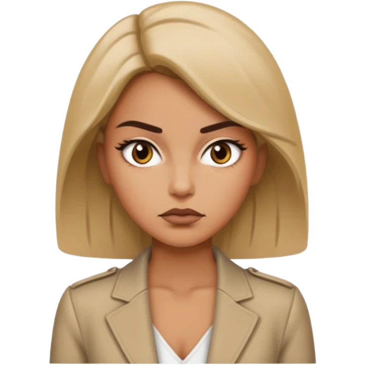 Reserved, ambitious, and serious. A bit hard to impress. woman like devil wears prada emoji