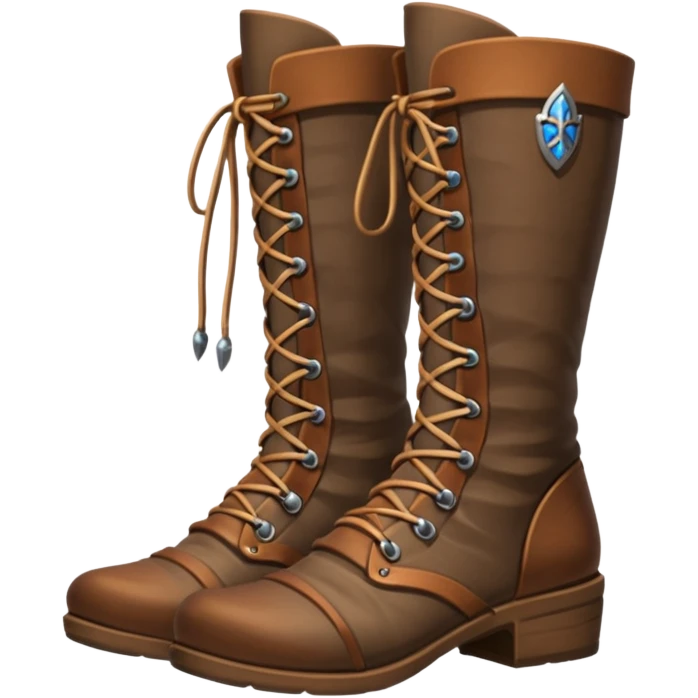 medievil boots, simple fantasy adveture boots, female emoji