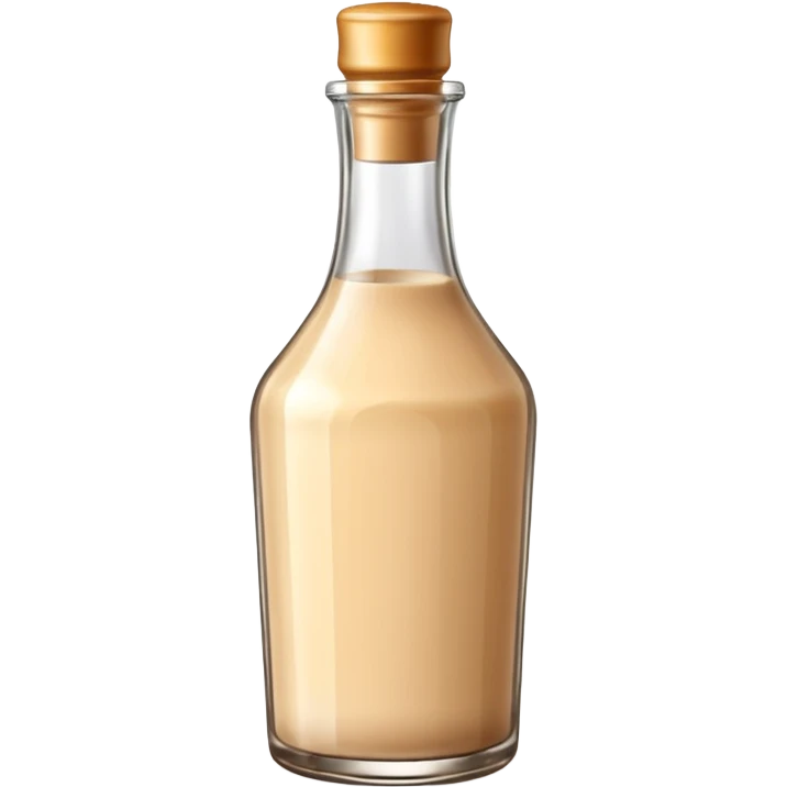 Irish cream bottle, simple, clear emoji