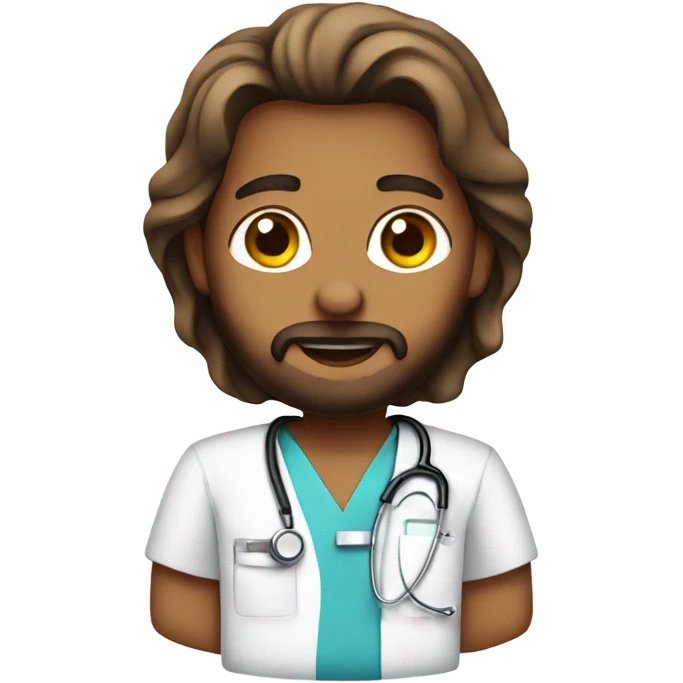 Jesus wearing nurse scrubs emoji