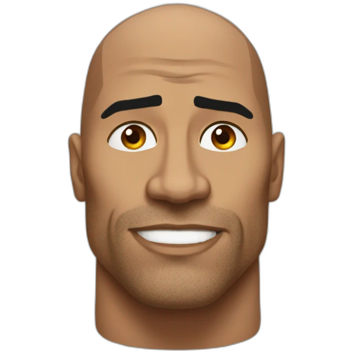 the rock with a raised eyebrow emoji